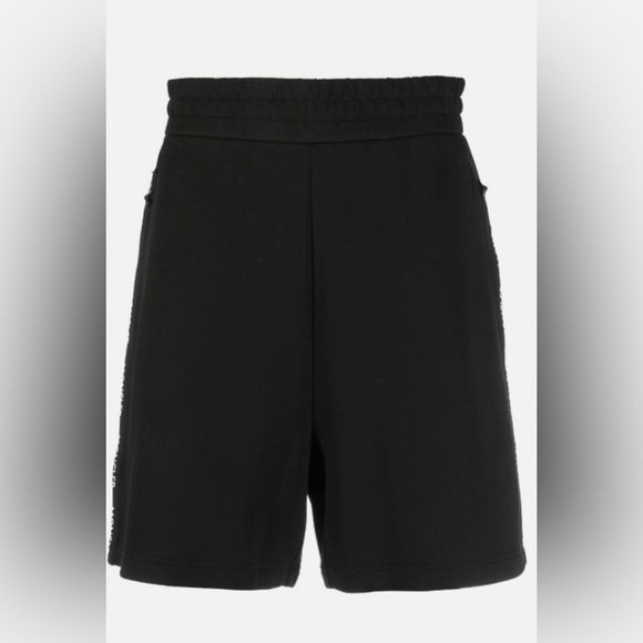 Moncler Men Bermuda Cotton Sweat Shorts Black New - Picture 6 of 6